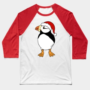 Christmas Puffin Baseball T-Shirt